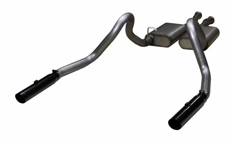 Cat Back Exhaust System 79-97 Mustang LX_GT Split Rear Dual Exit 2.5 in